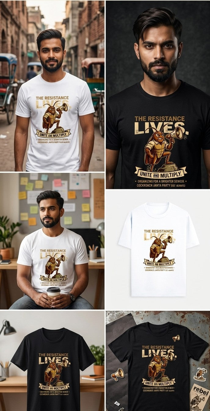 The Rebel Roach "Resistance Lives" Tee