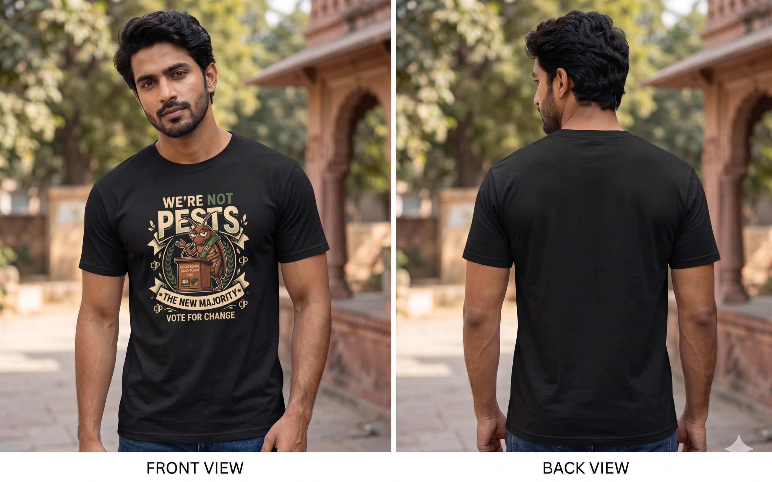 "We're Not Pests" CJP Vintage Campaign Tee